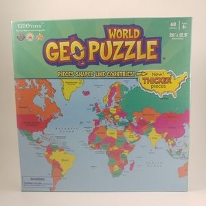 Kids GEOtoys World Puzzle 68 pieces Ages 4+